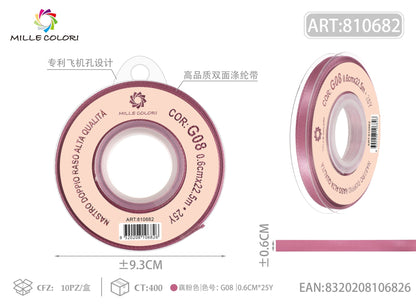 Rosa Magenta – Nastro Doppio Raso – Colori e Misure – Immagine 1 di 6