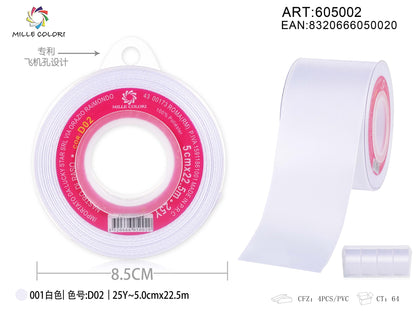 nastro di raso bianco 5.0cm mille colori