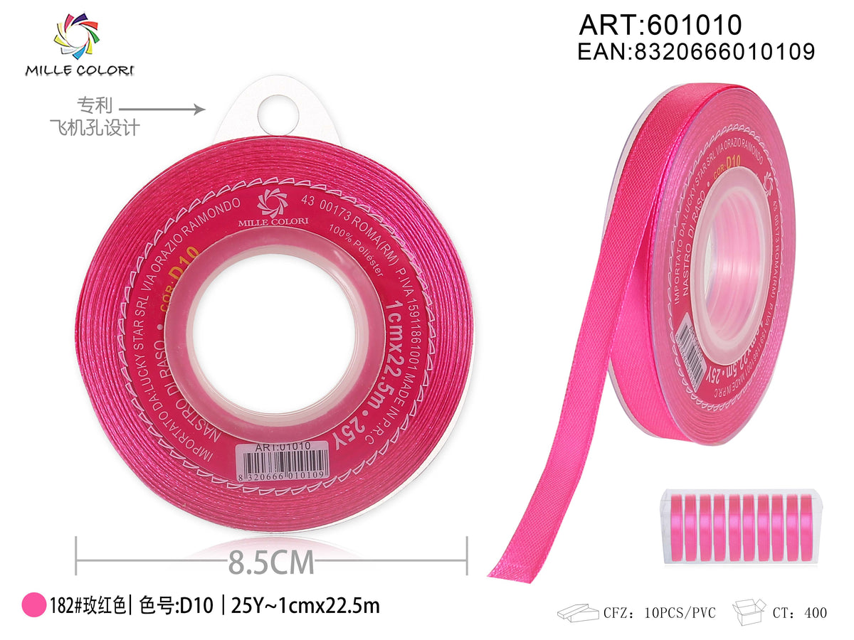 Fucsia – Nastro di Raso – Colori e Misure – Immagine 2 di 5