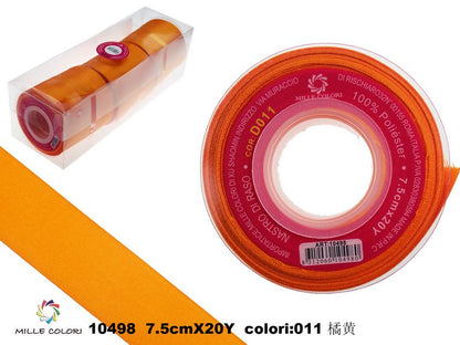Giallo Aranciato – Nastro di Raso – Colori e Misure – Immagine 1 di 5