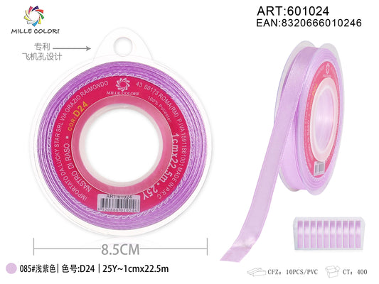 nastro di raso lilla 1.0cm mille colori