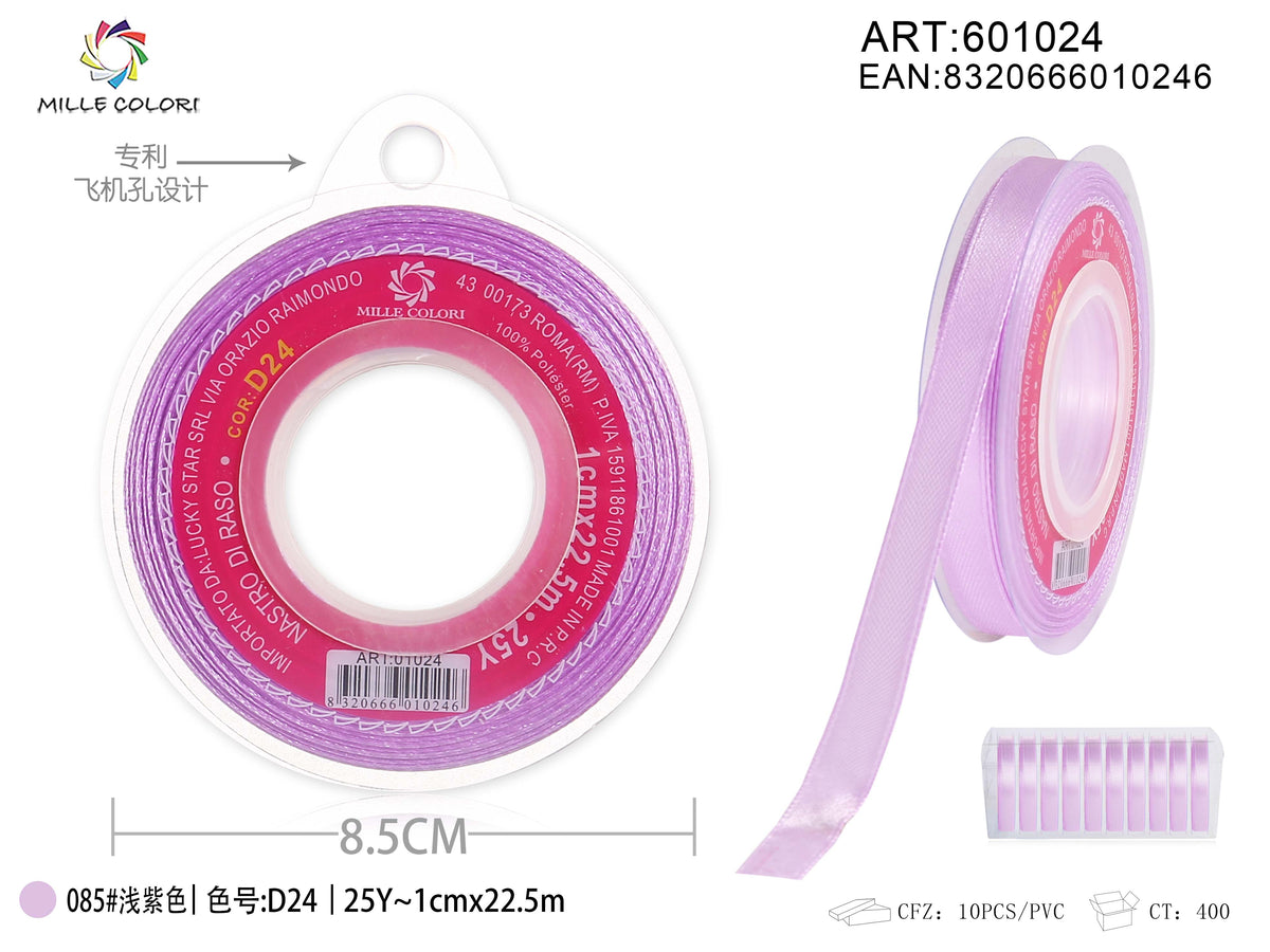 Lilla – Nastro di Raso – Colori e Misure – Immagine 2 di 5