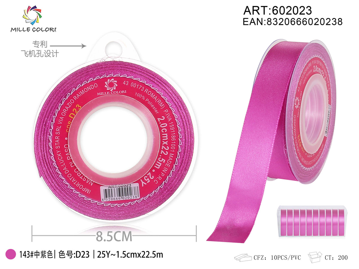 Medium Orchid – Nastro di Raso – Colori e Misure – Immagine 4 di 5