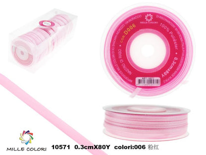 Rosa – Nastro di Raso – Colori e Misure – Immagine 1 di 5