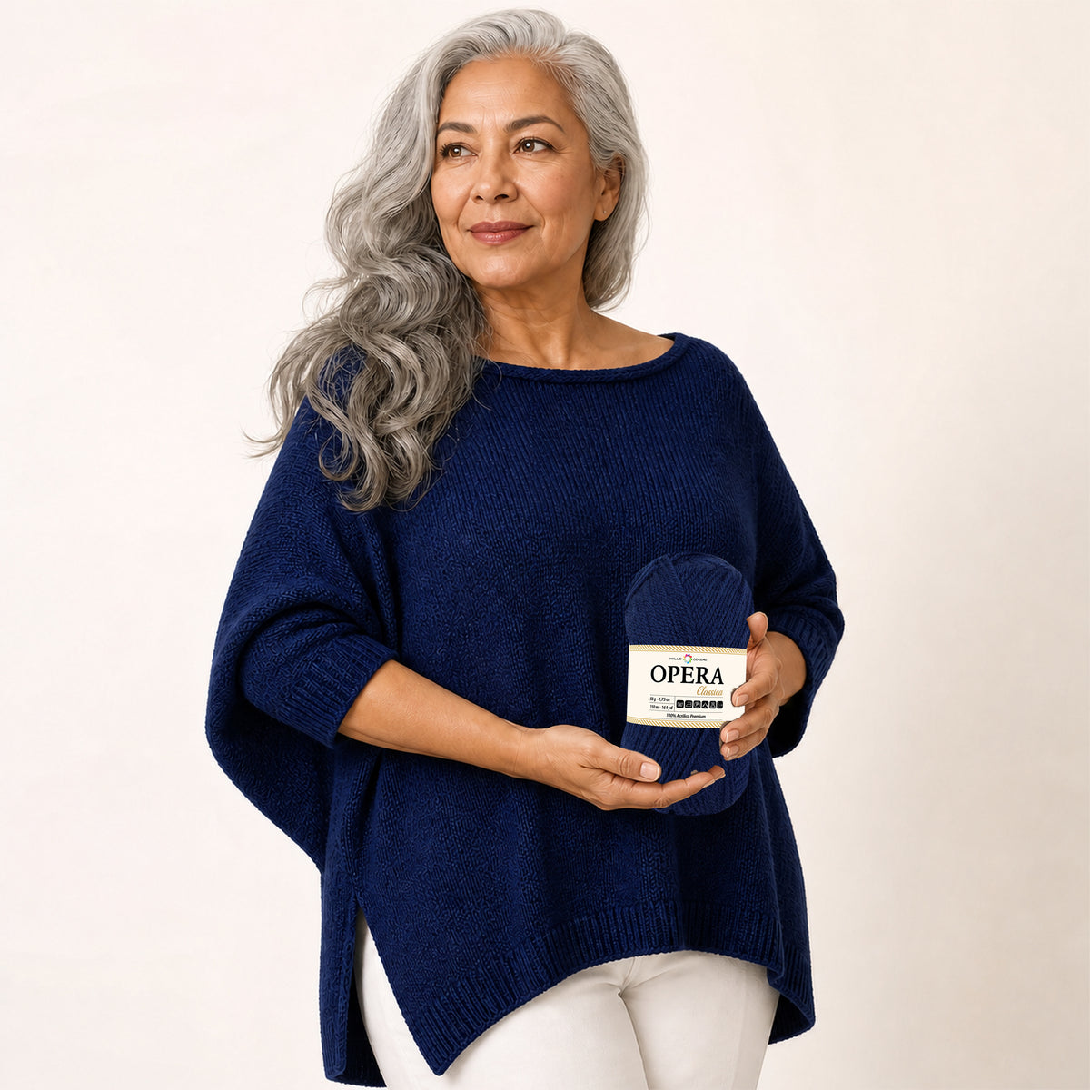 BLU NOTTE – Modella con prodotto