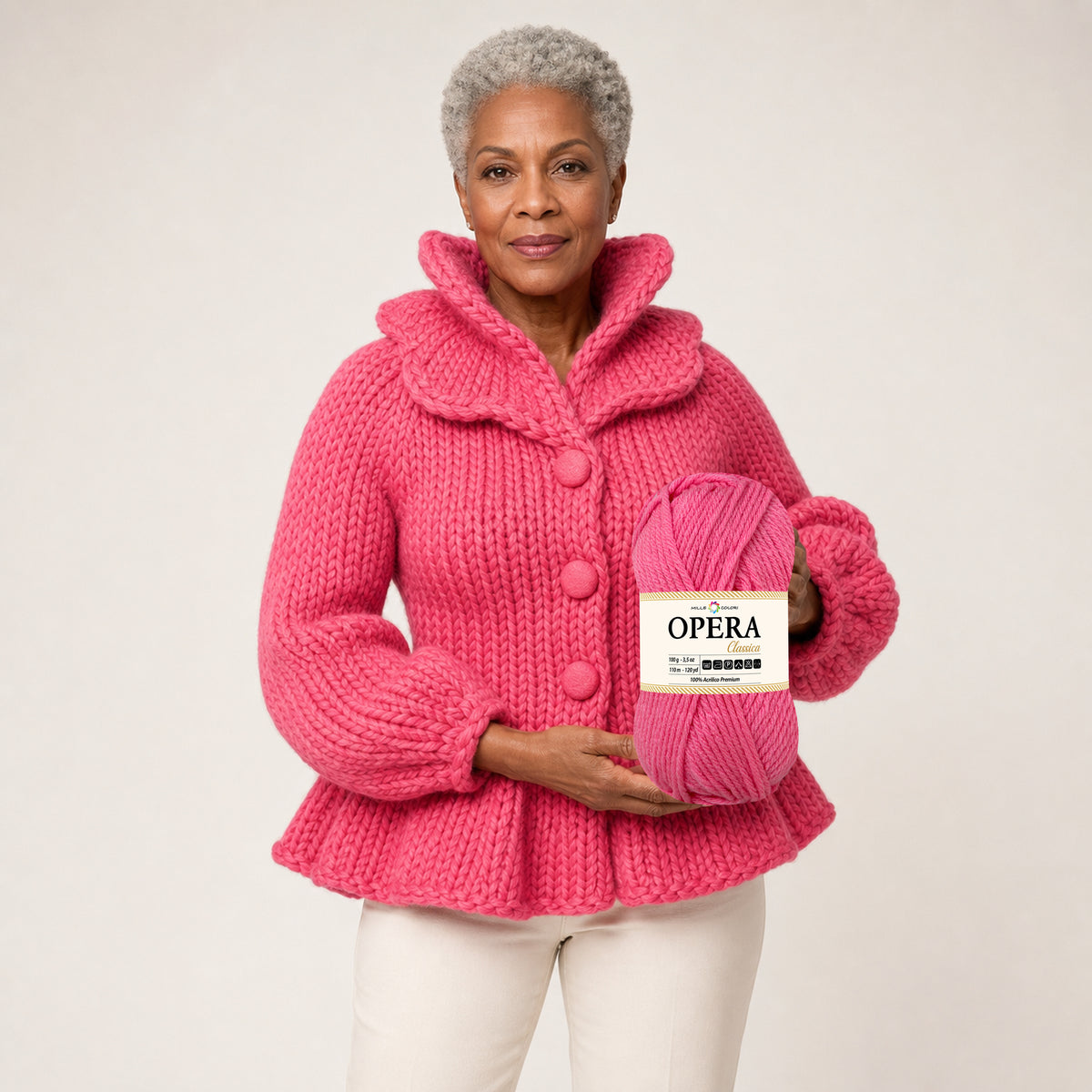 FUCSIA – Modella con prodotto