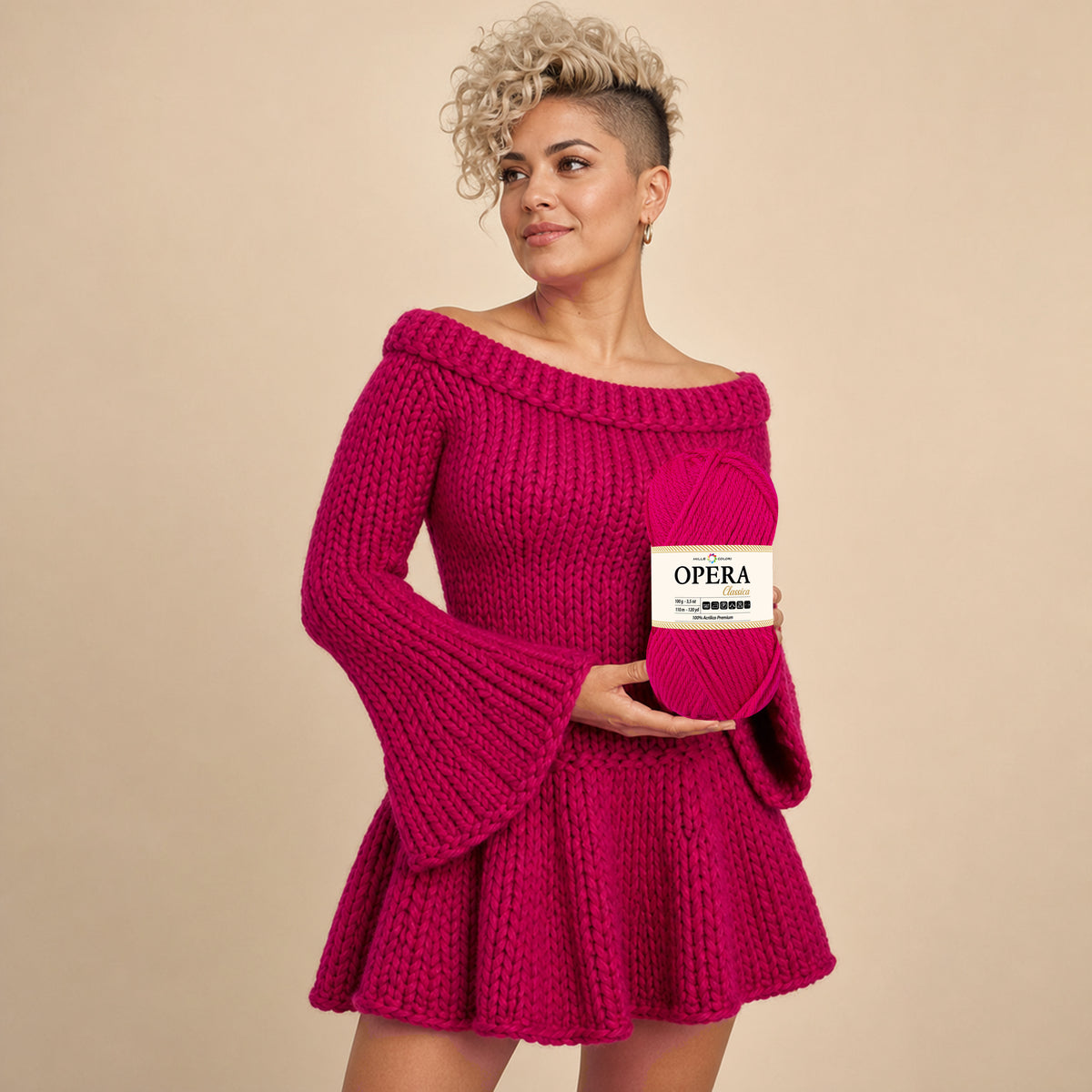 AMARENA – Modella con prodotto