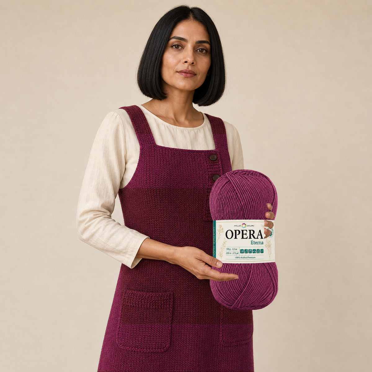 ROSSO LAMPONE – Modella con prodotto