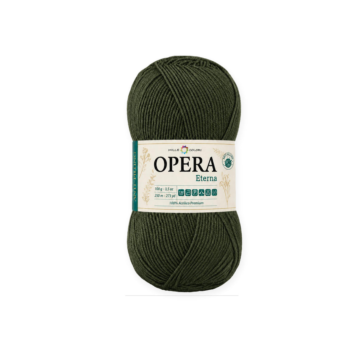 VERDE OLIVA SCURO – Vista prodotto su sfondo bianco