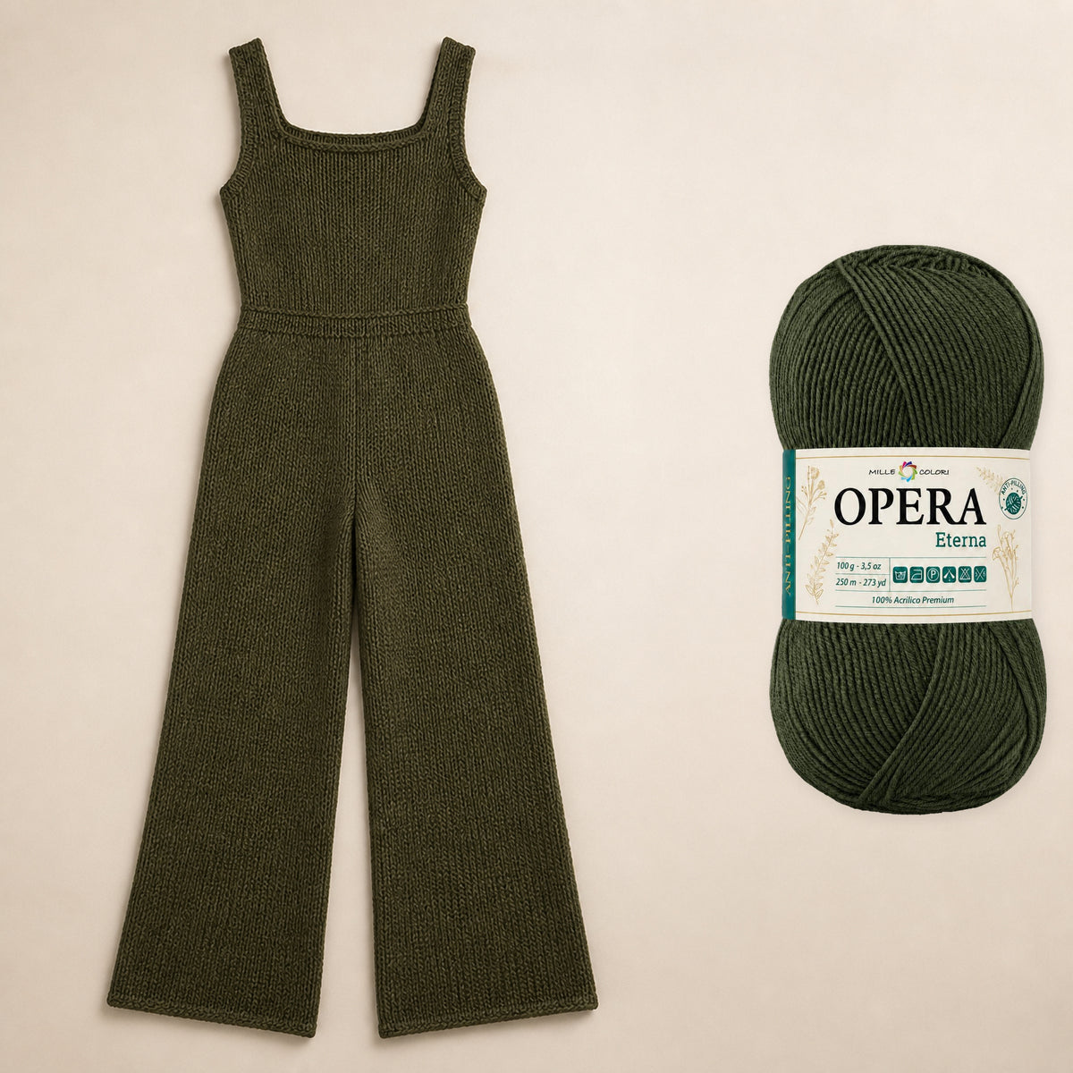 VERDE OLIVA SCURO – Progetto finito con prodotto