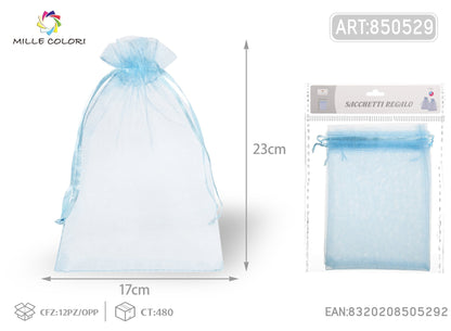 Sacchetti in organza 17cm*23cm 4pz - WE MAKE DIY - MILLE COLORI