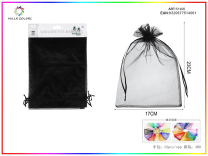 Sacchetti in organza 17cm*23cm 4pz - WE MAKE DIY - MILLE COLORI