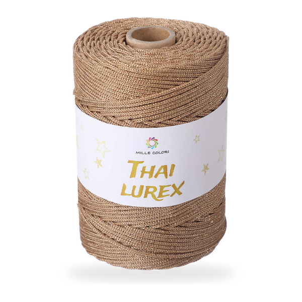 Bronzo Rosato – Cordino Thai Lurex 3 mm 400 g 230 m – Tutti i Colori – Immagine 1 di 3