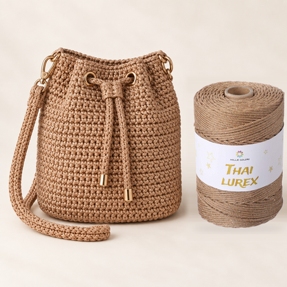 Bronzo Rosato – Cordino Thai Lurex 3 mm 400 g 230 m – Tutti i Colori – Immagine 3 di 3