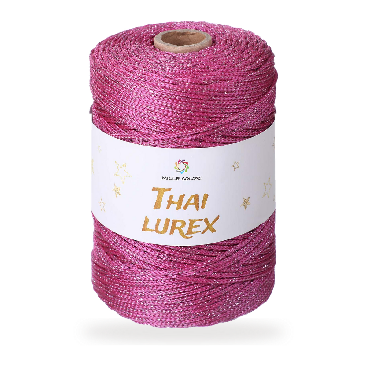 Fucsia – Cordino Thai Lurex 3 mm 400 g 230 m – Tutti i Colori – Immagine 1 di 3