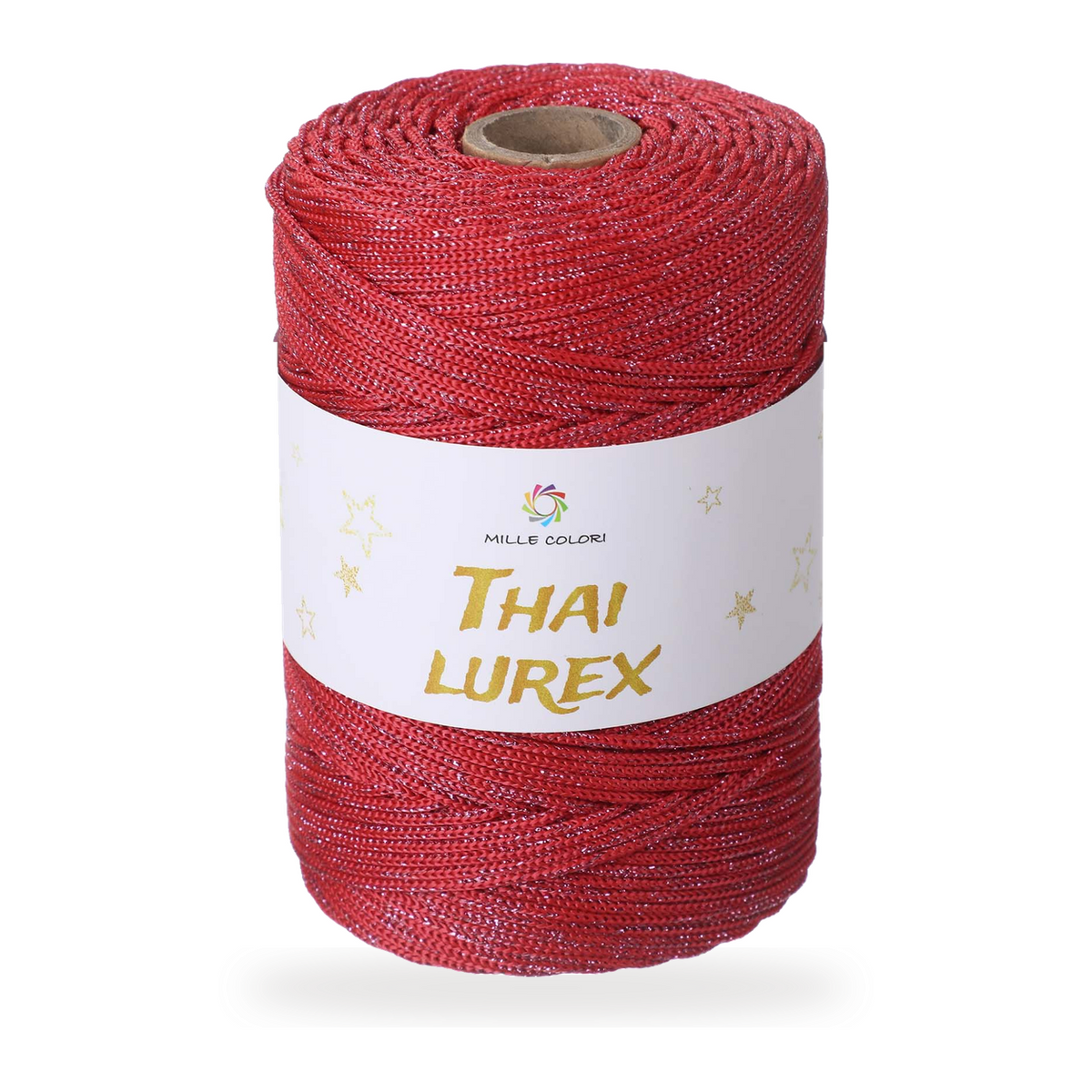 Rosso Rubino – Cordino Thai Lurex 3 mm 400 g 230 m – Tutti i Colori – Immagine 1 di 3