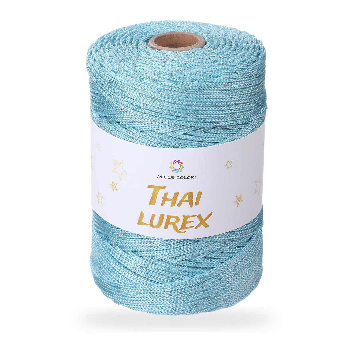 Azzurro Cielo – Cordino Thai Lurex 3 mm 400 g 230 m – Tutti i Colori – Immagine 1 di 3
