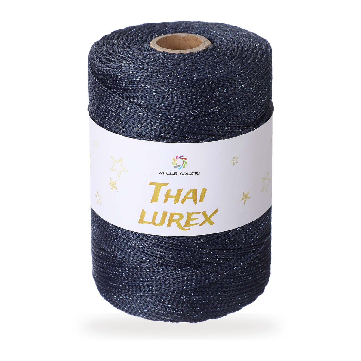 Blu Notte – Cordino Thai Lurex 3 mm 400 g 230 m – Tutti i Colori – Immagine 1 di 3