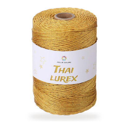 Oro – Cordino Thai Lurex 3 mm 400 g 230 m – Tutti i Colori – Immagine 1 di 3