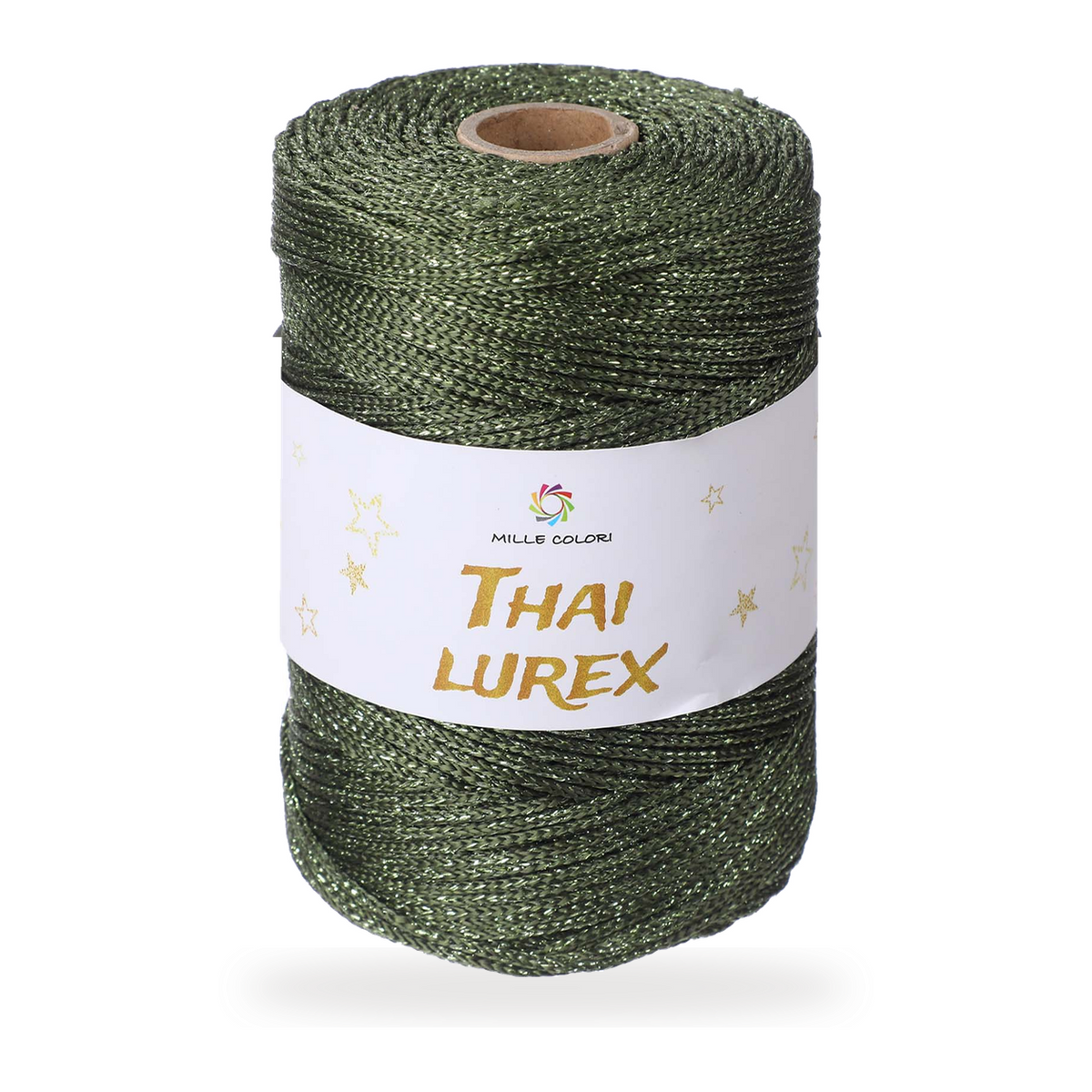 Verde Bosco – Cordino Thai Lurex 3 mm 400 g 230 m – Tutti i Colori – Immagine 1 di 3