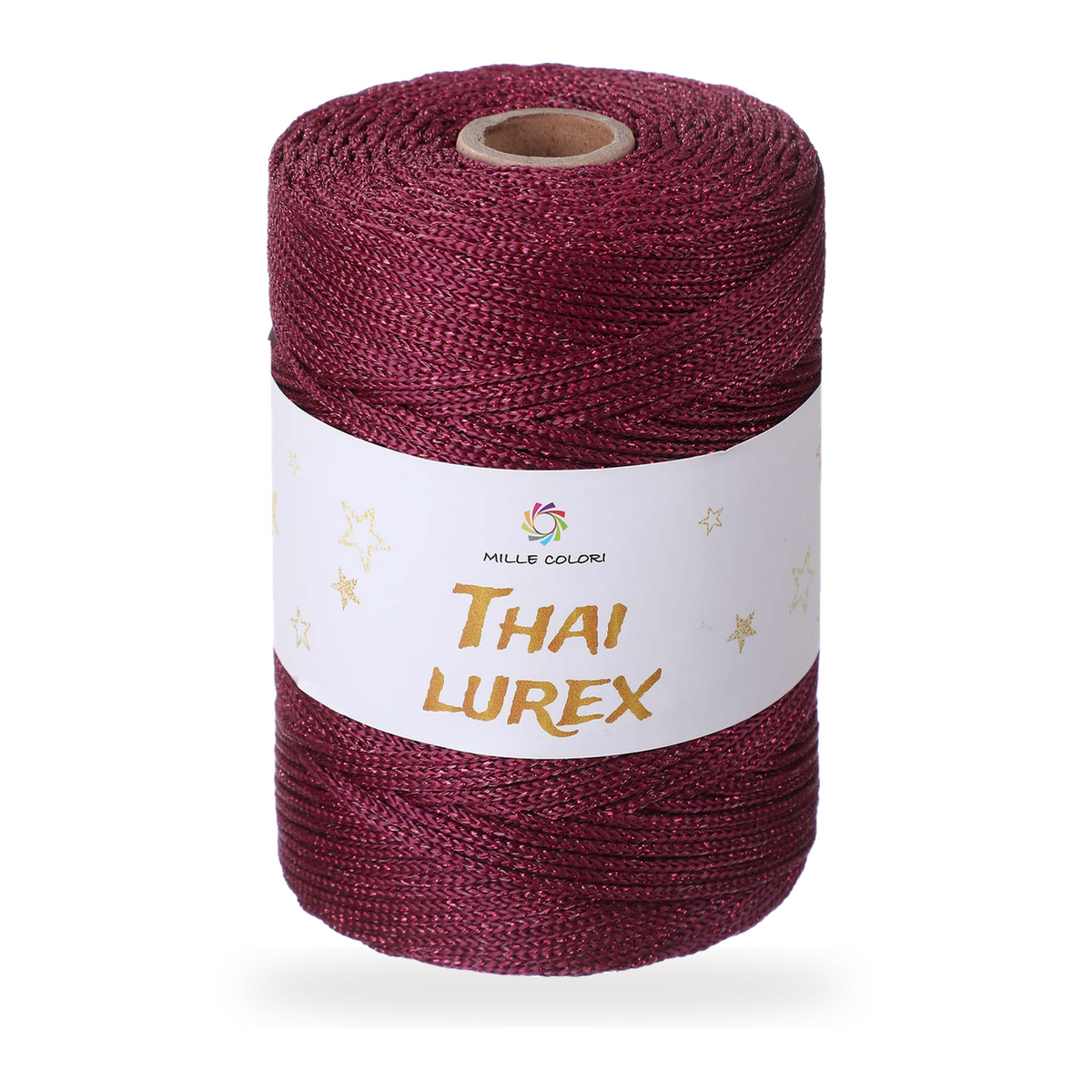Bordeaux – Cordino Thai Lurex 3 mm 400 g 230 m – Tutti i Colori – Immagine 1 di 3