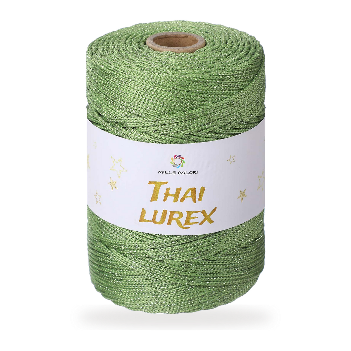 Verde Salvia – Cordino Thai Lurex 3 mm 400 g 230 m – Tutti i Colori – Immagine 1 di 3