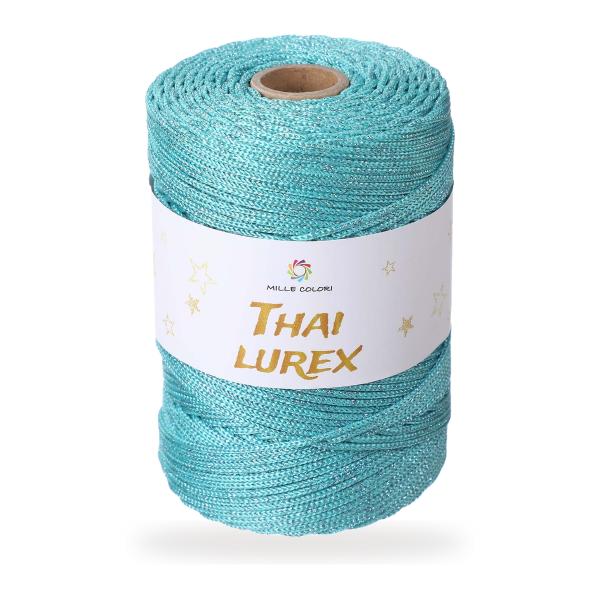 Turchese – Cordino Thai Lurex 3 mm 400 g 230 m – Tutti i Colori – Immagine 1 di 3