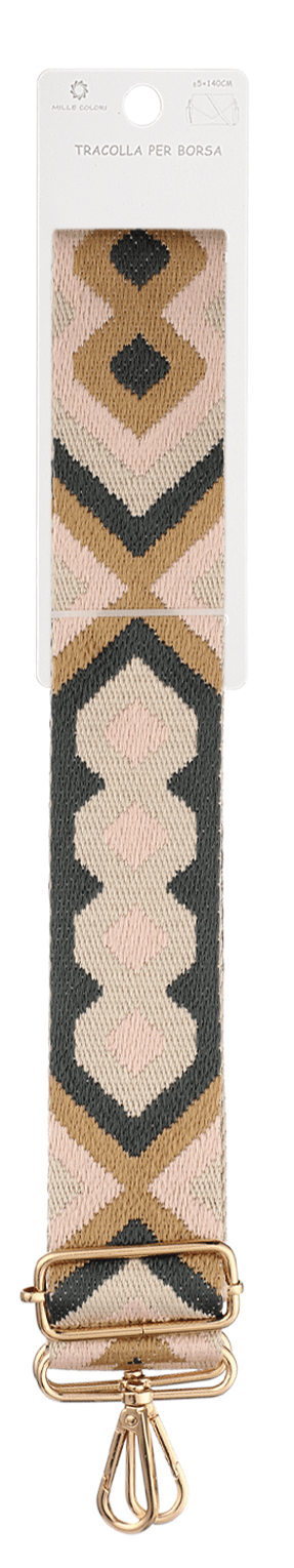 Tracolla regolabile per borsa stile boho etnico 140CM 5CM colori 2 Mille Colori
