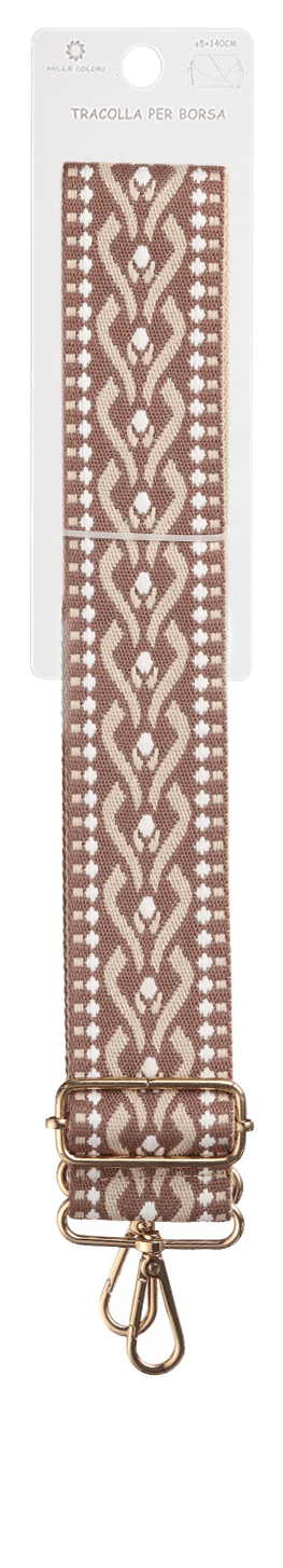 Tracolla regolabile per borsa in tessuto ricamato 140CM 5CM Mille Colori colori 7