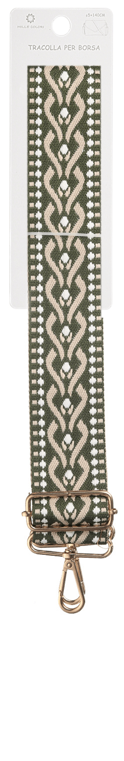 Tracolla regolabile per borsa in tessuto ricamato 140CM 5CM Mille Colori colori 1