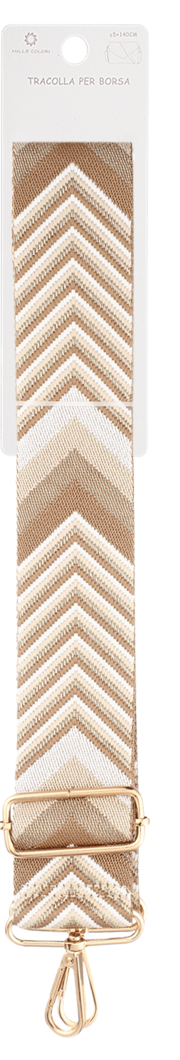 Tracolla regolabile per borsa con motivo a freccia chevron 140CM 5CM Mille Colori colori 5