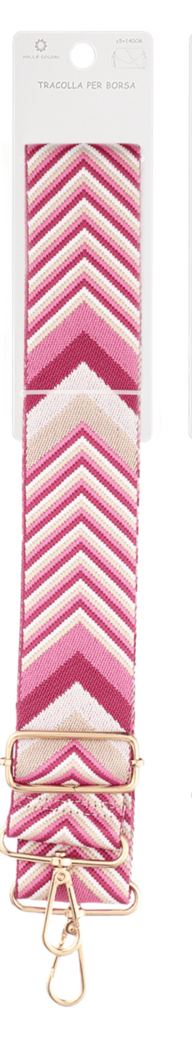 Tracolla regolabile per borsa con motivo a freccia chevron 140CM 5CM Mille Colori colori 1