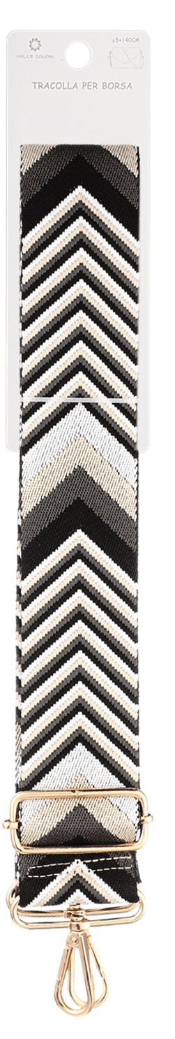 Tracolla regolabile per borsa con motivo a freccia chevron 140CM 5CM Mille Colori colori 3
