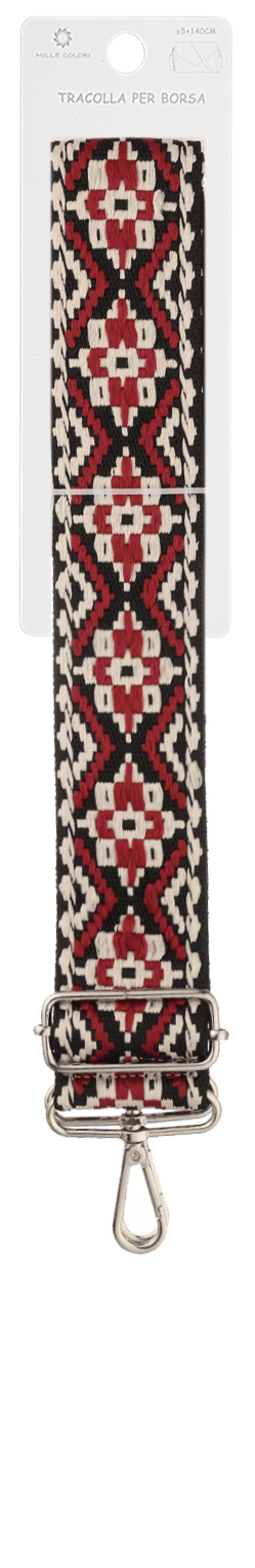 Tracolla regolabile per borsa con motivo a mosaico ricamato 140CM 5CM colori 2 Mille Colori