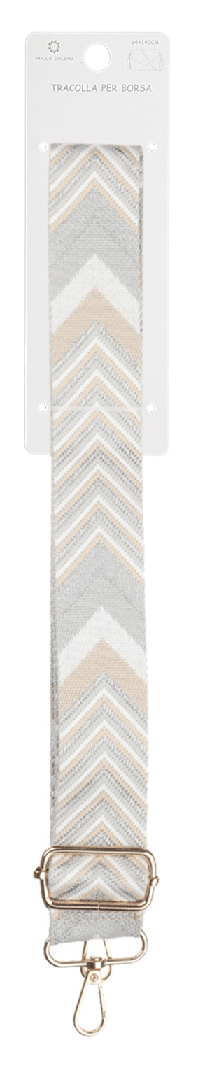 Tracolla regolabile per borsa con motivo chevron 140CM 4CM Mille Colori colori 1