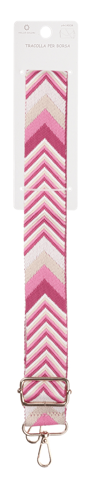 Tracolla regolabile per borsa con motivo chevron 140CM 4CM Mille Colori colori 6