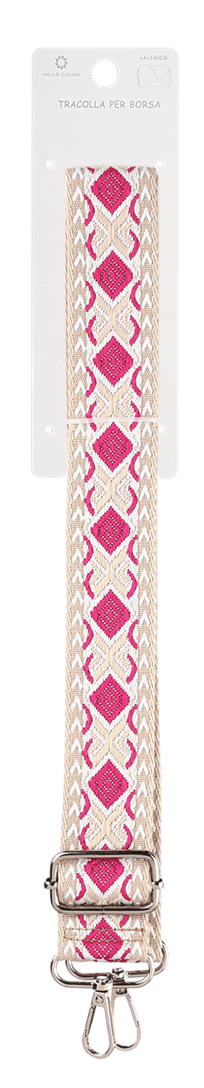 Tracolla regolabile per borsa con ricamo a rombo 140CM 4CM Mille Colori colori 2