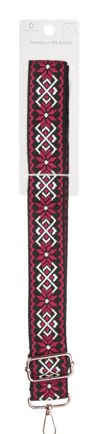 Tracolla regolabile per borsa etnica in tessuto 140CM 4CM Mille Colori colori 6