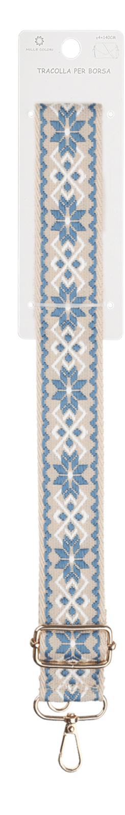 Tracolla regolabile per borsa etnica in tessuto 140CM 4CM Mille Colori colori 1
